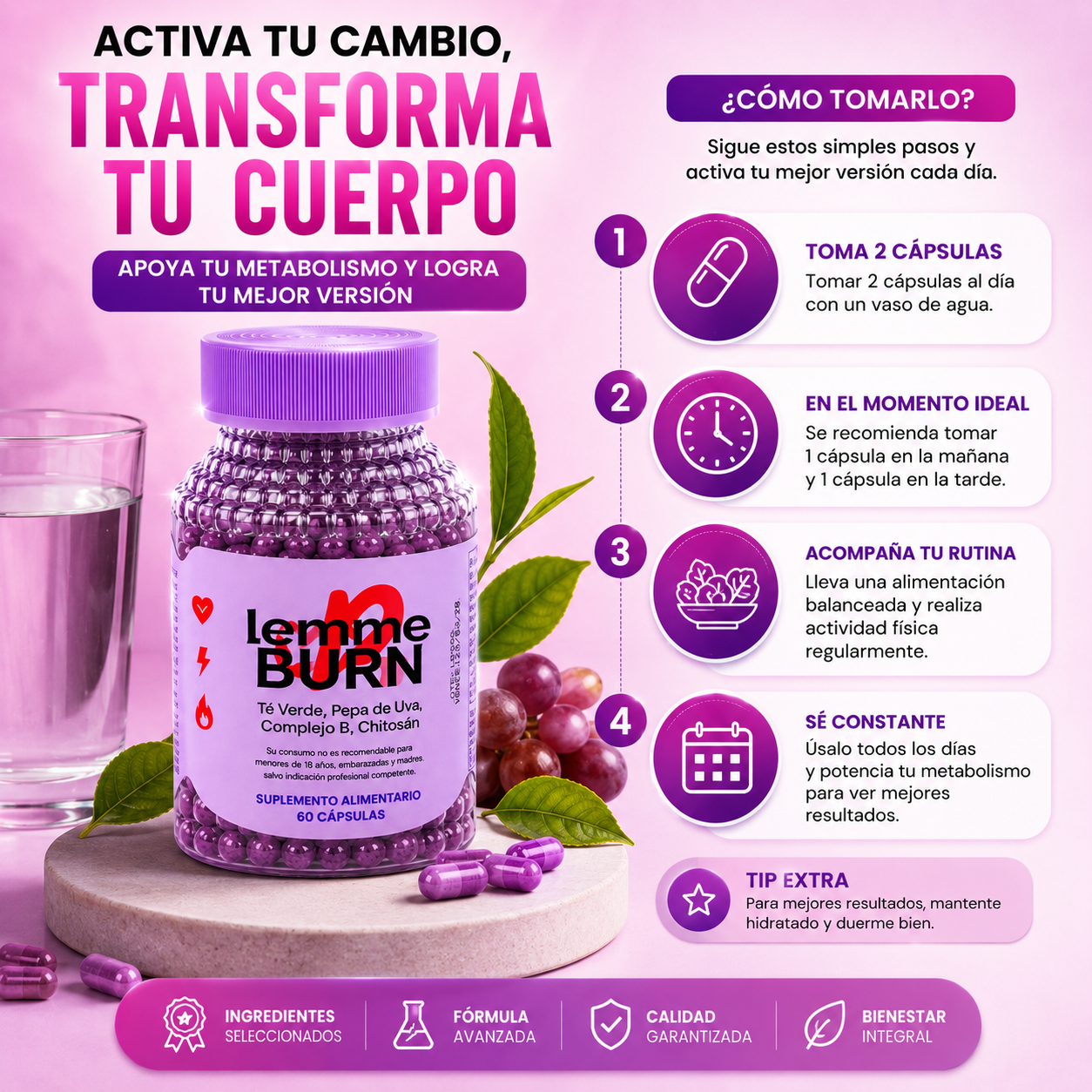 LEMME BURN 60 capsulas
