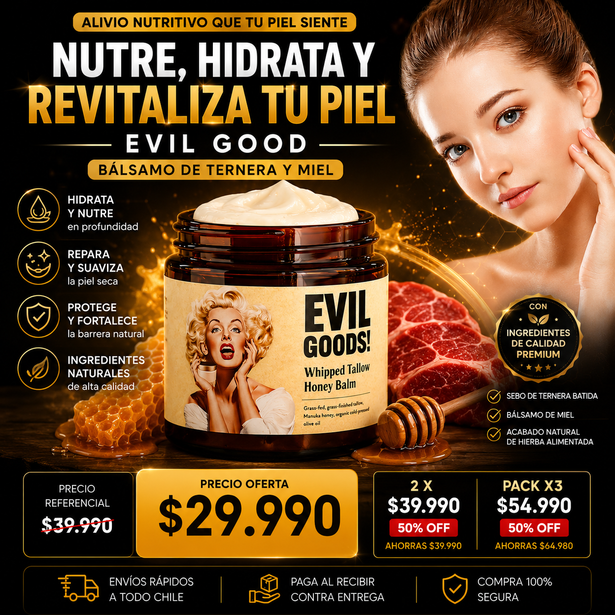HoneyGlow™ – Piel Suave y Nutrida