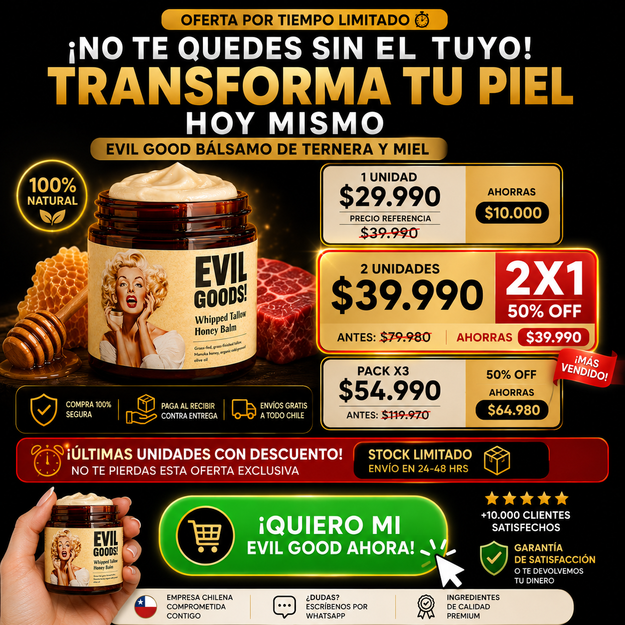 HoneyGlow™ – Piel Suave y Nutrida
