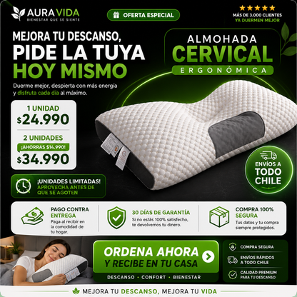 Almohada Cervical Ergonómica
